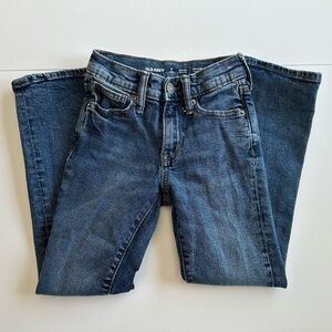 3/27$ Old Navy kids boys blue built-in flex boot-cut jeans size 7 slim
